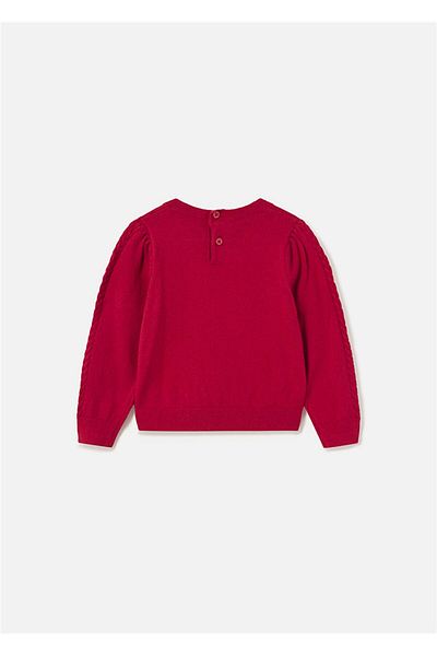 MAYORAL Baby Girl Jacquard Sweater Red 2312
