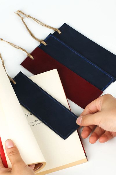Lost Slope Leather Bookmark - Real Leather & Handmade