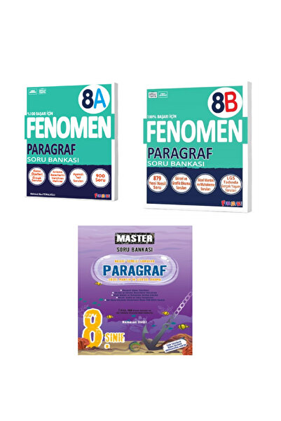 Fenomen Yayıncılık FENOMEN 8 PARAGRAF (A) + (B) + Okyanus 8. Sınıf Master Par...