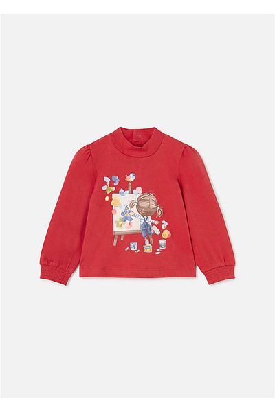 MAYORAL Baby Girl Turtleneck Blouse Red 2003