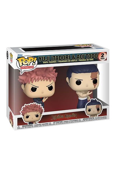 Funko بوب!الرسوم المتحركة: Jujutsu Kaisen - Itadori & Todo 2 Pack Vinyl Figure