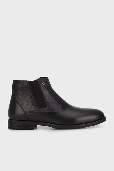 Pierre Cardin Genuine Leather Zippered Chelsea Boots Men's BOOTS 0731196063