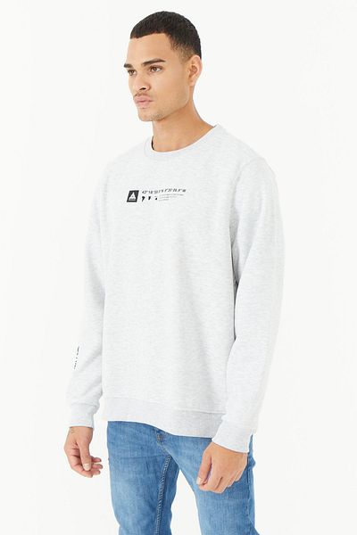 PAULMARK Text Detailed Sweatshirt