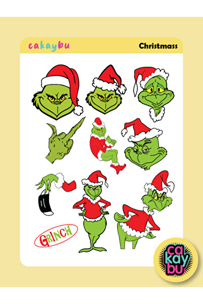 ca kay bu Autocolant Grinch de Crăciun