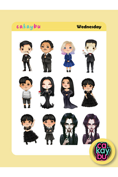 ca kay bu Αυτοκόλλητο Τετάρτης Άνταμς