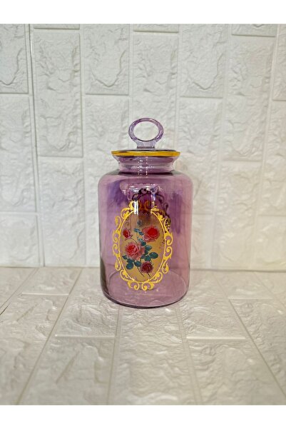 aky home style Kavanoz Gül Desenli 2640 cc Golden Flowers