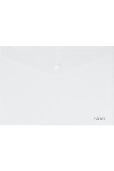 Noki Şeffaf A4 Çıtçıtlı Dosya Zarf Dosya 10 Adet