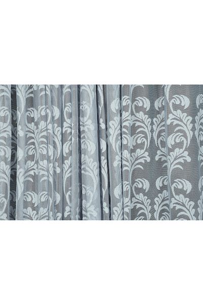 AKÇA TEKSTİL WRINKLE MODEL GRAY COLOR SINGLE WING Ready planted Pleated Background Curtain 300*260 cm
