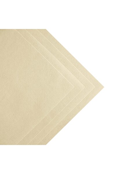 garaccu Krem Rengi Kalın Keçe 3 mm Kalınlığında 50x50 cm Ölçülerinde Hobi Keçe