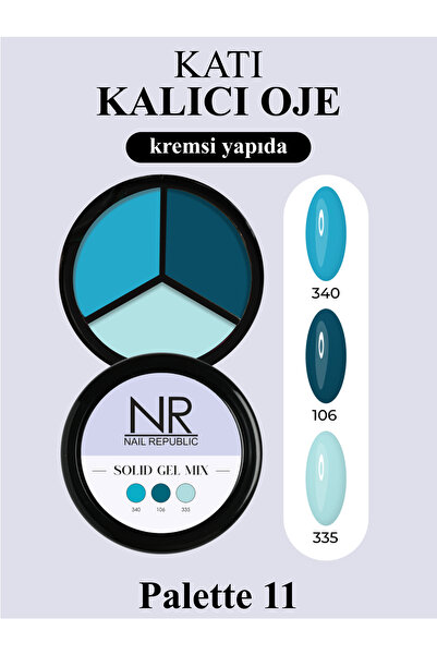 Nail Republic Nr Krem Kalıcı Oje Solıd Gel Mıx, Pallete 11 (340,106,335)