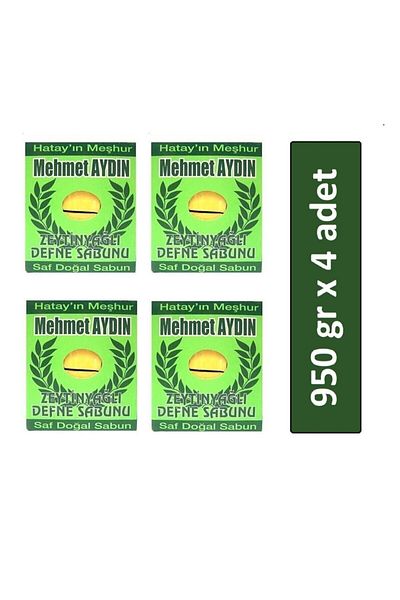 Mehmet Aydın Olive Oil Laurel Soap 950 gr X 4 Pieces