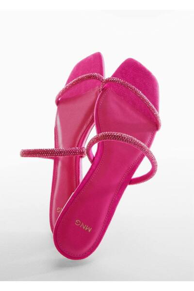 MANGO Woman Banded Stone Embroidered Sandals