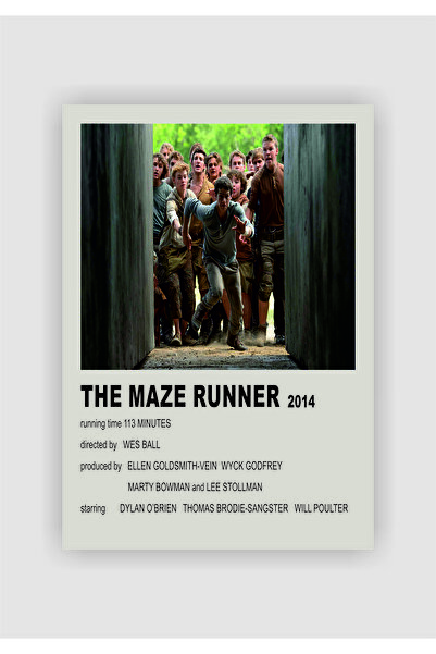 fırsatlar diyarı The Maze Runner Film Duvar Posteri - Kalın Kağıt - Çerçevesiz
