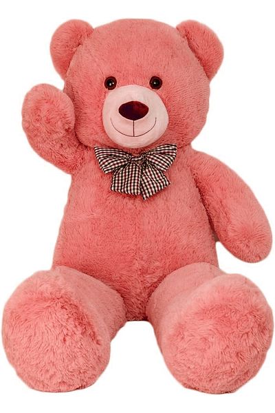 Sole 90 Cm Plush Bear with Bow Tie - 100% Domestic Plush Bow Tie Teddy Bear