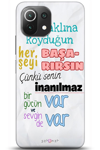 adveksiyon Xiaomi Mi 11 Lite Case Hd Printed Case - Followed Institution 0028