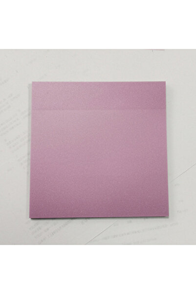 NaSaDAN Şeffaf Yapışkanlı Kare Postit Pastel Pembe 25 Yaprak