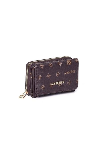 Armine C 11 Women's Coffee Printed Wallet