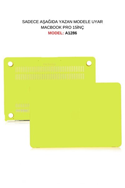 Mcstorey Macbook Pro Kılıf 15 Inç Mat A1286 (ESKİ ETHERNET GİRİŞLİ MODEL 2008...