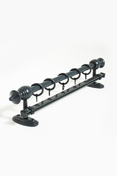 TİEBACK Tek Raylı Ahşap Rustik Perde Askısı - Rustik Borusu 150 cm