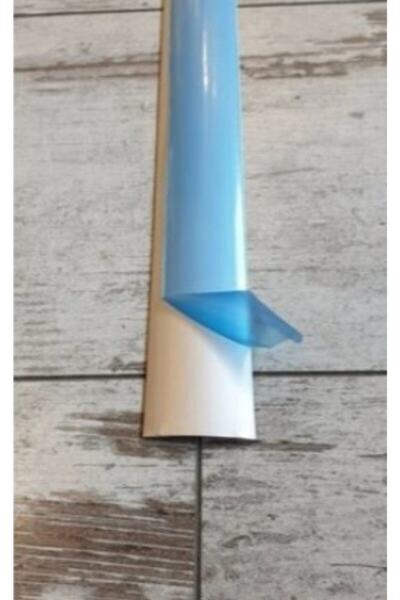 Zanaat Kendinden Yapışkanlı Alüminyum Kapı Eşik Profili Gümüş Renk Laminat Parke Eşik Çıtası 38 Mm (74 Cm)