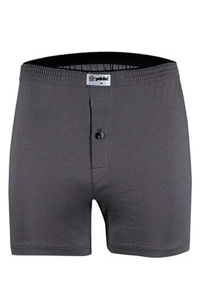 YILDIZ Men's Boxer Combed Cotton Towel Waist Solid Color (5 Pieces)