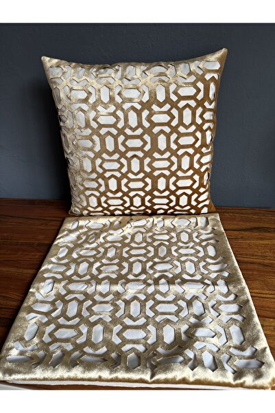 NURHAN HOME COLLECTION 2 bucăți pentru pernă și husă de pernă din catifea de ...