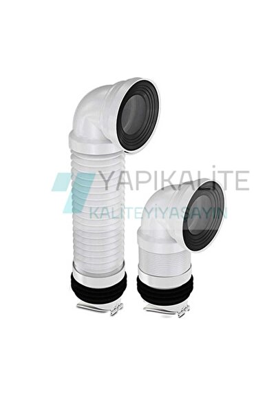 YAPI KALİTE Yk 76 Dirsekli Çekvalfli Körüklü Klozet Gider Borusu