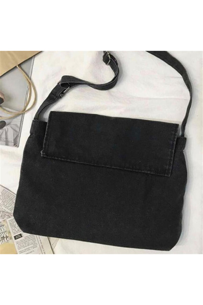 Touz Кут Кут Haikyuu з принтом Вінтажна унісекс сіра джинсова сумка поштаря