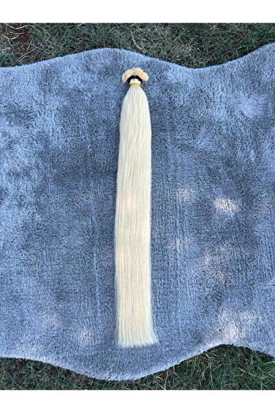 Suzan Peruk 70 cm 200 ADET (0.6gr) 613 PLATİN %100 Doğal Gerçek Insan saçı Mi...