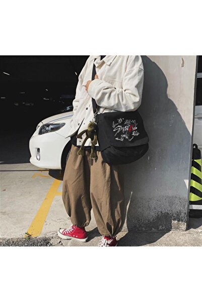 Touz Stray Kids K-Pop Серія Унісекс Чорна Поштова Сумка - З Надруком Постера Signature