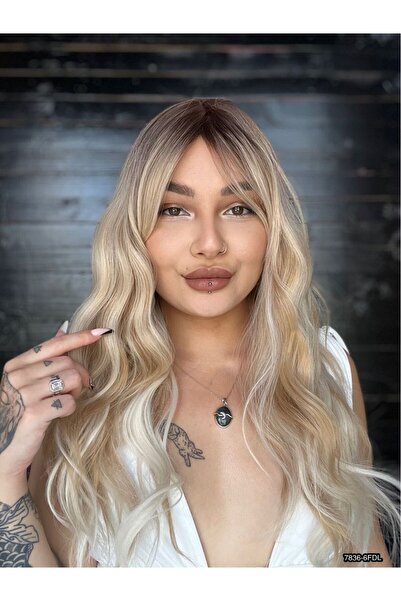 Suzan Peruk Hafif Dalgalı Mini kahküllü Özel kesim Yeni seri Medikal gerçek saç dokulu peruk 7836 Suzan perukOm