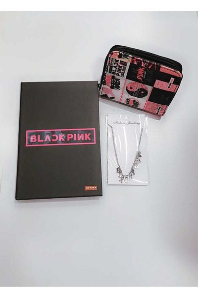 GC GÖKHAN CLUB Blackpink notebook wallet necklace