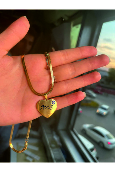 BASKILI HEDİYE TOZUM Çelik Kolye Kişiye ÖZel İsim Yazılabilir Renk Atmaz