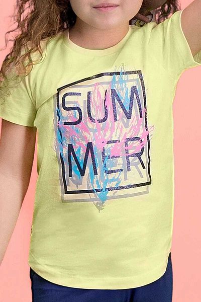 ROLY POLY Sum Mer Lemon Yellow Girls Pajama Set