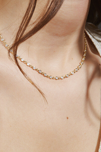 Joy of Jade Mercan Kolye 1 Mikron 18 Ayar Altın Kaplama (925 Ayar Gümüş Üzerine), Zirkonyum