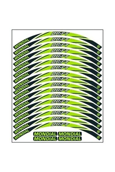 ArMotors MONDİAL DRİFT L JANT ŞERİDİ YEŞİL - SİYAH