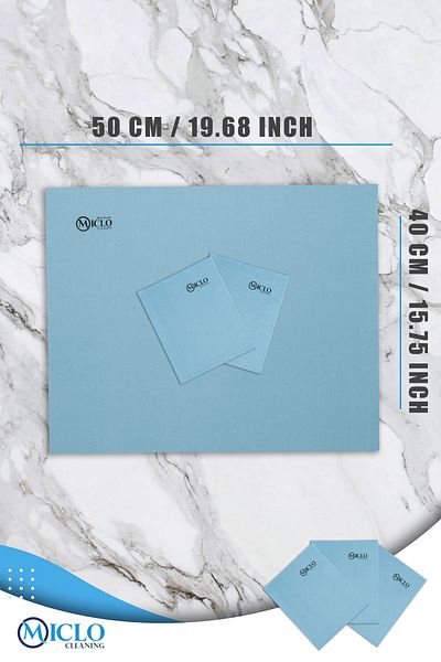 MICLO CLEANING 3 Pieces - Lacoste Pattern | Magic Glass-Mirror Cloth 40x50cm