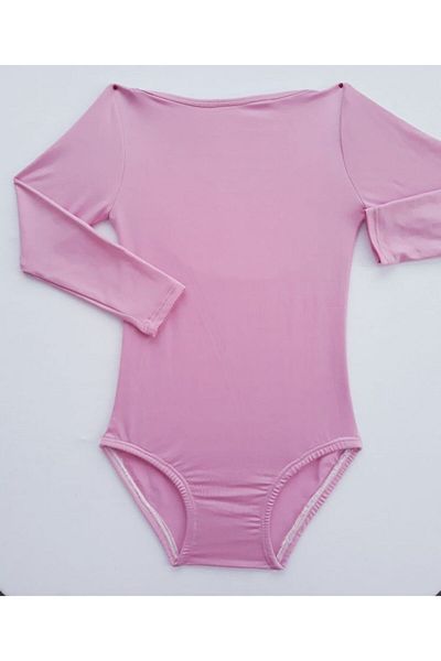 LULLY KİDS Lully Kids Girl's Pink Capri Sleeve Gymnastics Ballet Swimsuit
