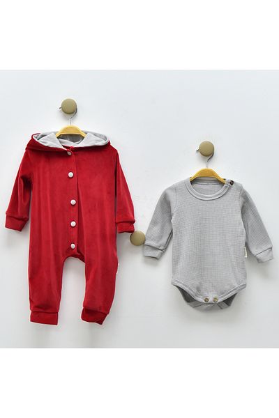 DIDuStore POPSHOPS GIRL'S 3/18 MONTHS VELVET 2-Piece Jumpsuit