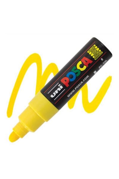 UNİ-BALL Uni Posca 7m Yellow Marker Pen - 4.5-5.5 mm Pc