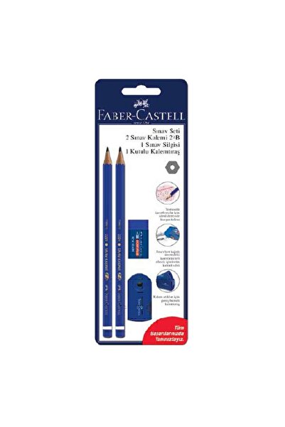 Faber Castell Sınav Seti 2 Kurşun Kalem 1 Silgi 1 Kalemtraş