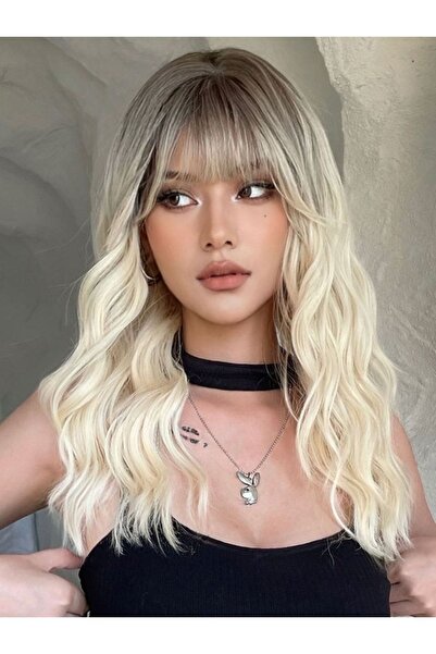 REMY HAİR Exclusive Luxury Dalgalı Platin Sarısı Peruk