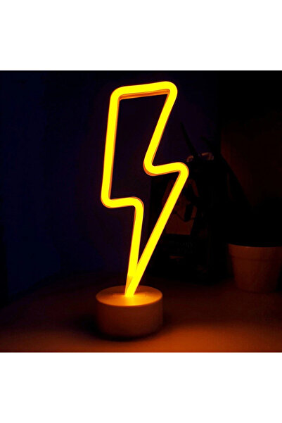 Alfamarketing Neon Işıklı Şimşek Lamba USB+Pil