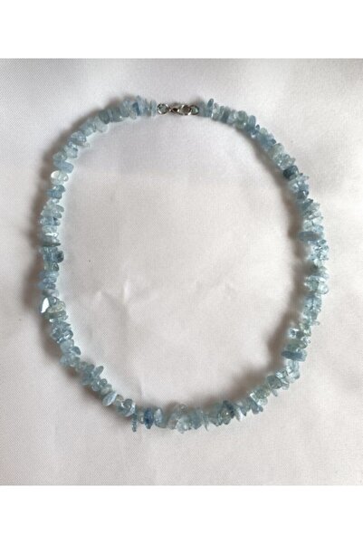 MELODY Akuamarin Taşı Kırık Doğal Taş Kolye