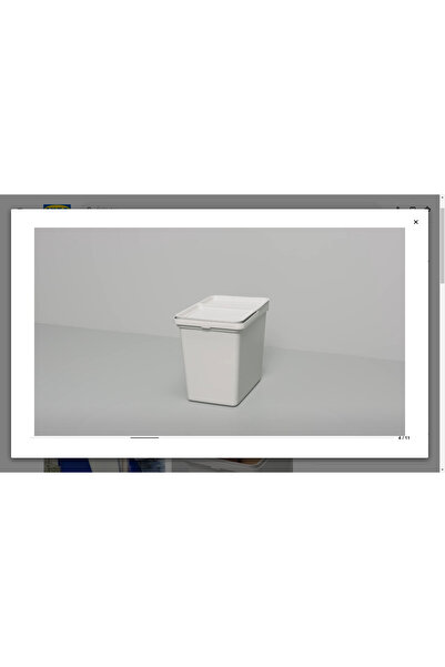 IKEA HÅLLBAR atık ayırma kutusu, açık gri, 10 lt