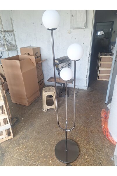 Genel Markalar 3lü Glop Camlı Füme Kaplamalı Renk Lambader