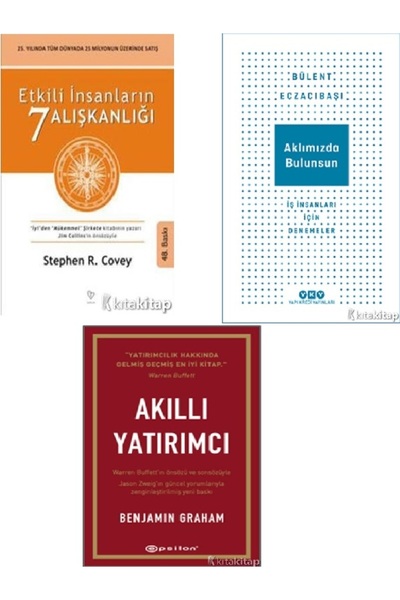 Kronik Kitap Etkili İnsanların 7 Alışkanlığı-Akıllı Yatırımcı-Aklımızda Bulun...