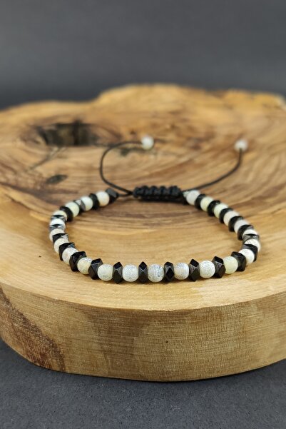 Ayya Aksesuar الحجر الطبيعي العقيق والهيماتيت الطاقة Ashanti سوار للجنسين سوا...