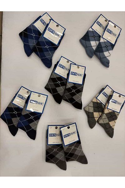 Design Socks DESIGN COTTON CHILDREN'S SOCKS 6-PACK