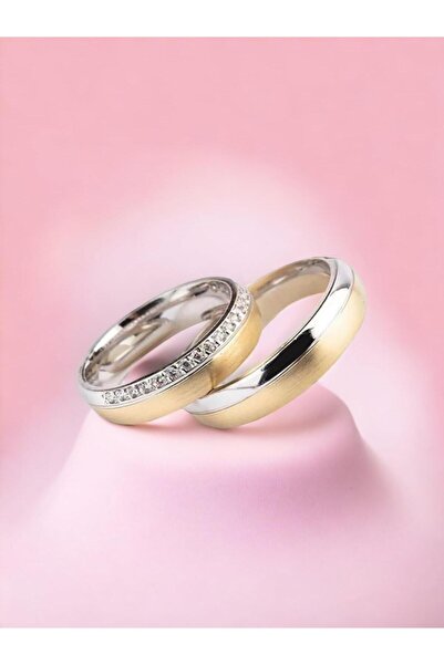 Alyans Gümüş Evi 6 mm Erkek Kadın Alyans